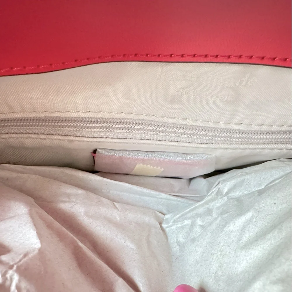Kate Spade Kristi Medium Flap Leather Backpack in Bright Pink Peppe KA695